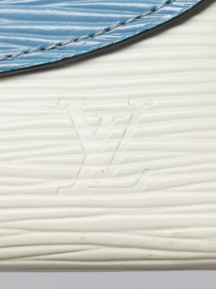 Louis Vuitton Blue/White Epi Leather Emilie NM Wallet - Yoogi's Closet