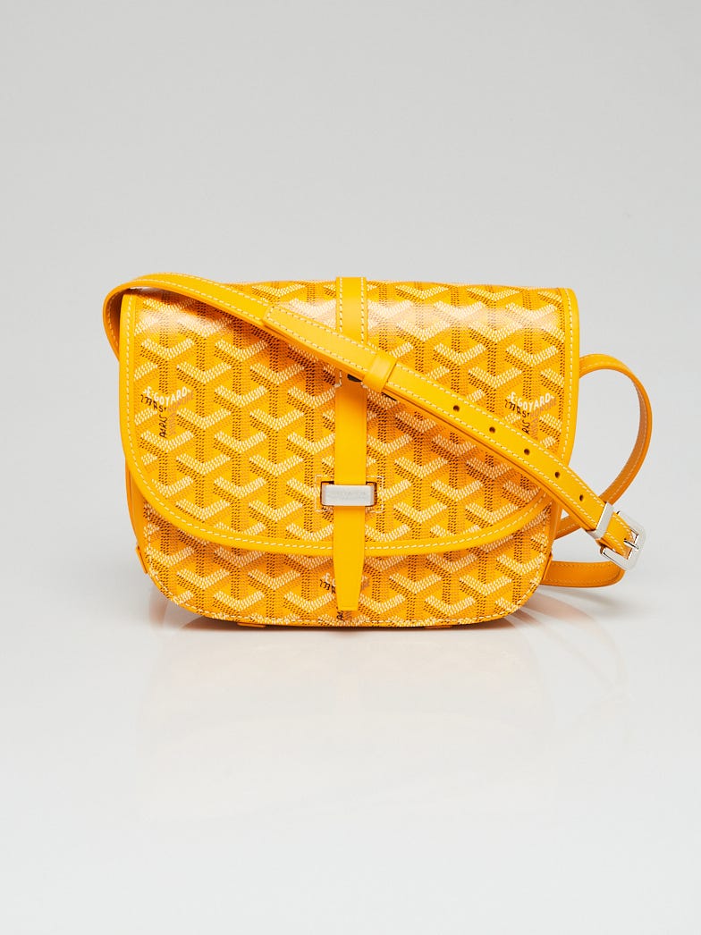 Goyard Goyardine Belvedere II Yellow PM Messenger Bag