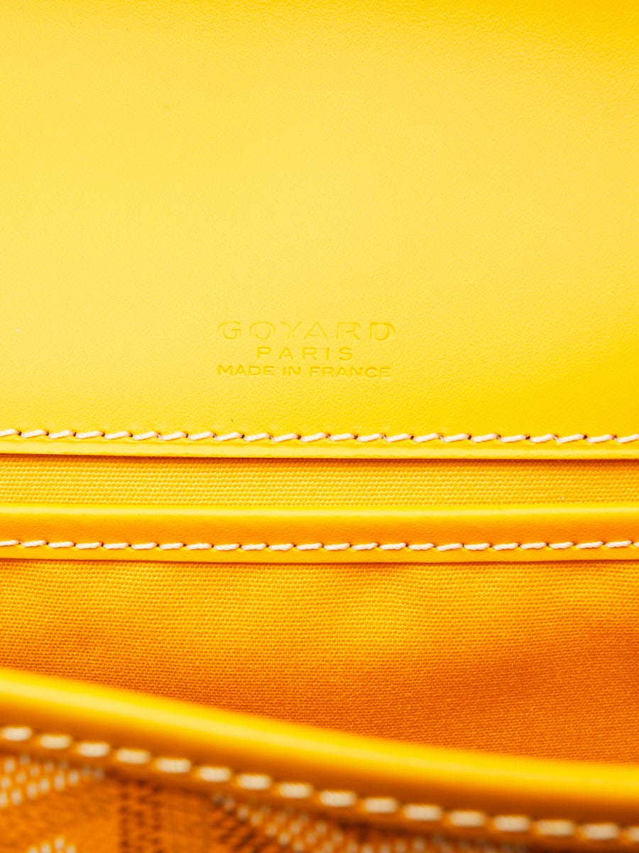 Goyard Yellow Goyardine Print Coated Canvas and Leather Belvedere PM Bag  Goyard | The Luxury Closet