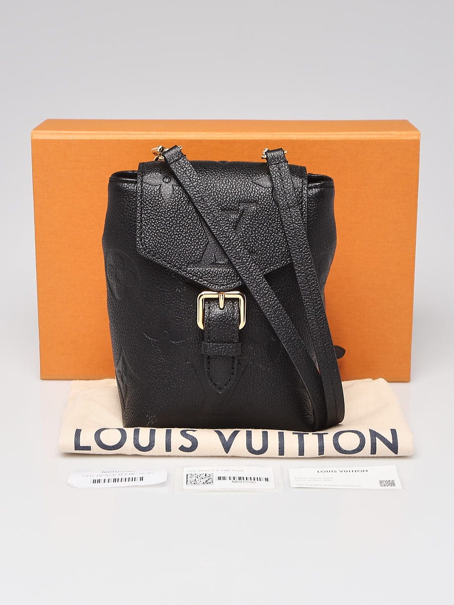 LOUIS VUITTON Empreinte Monogram Giant Tiny Backpack Black 1313379