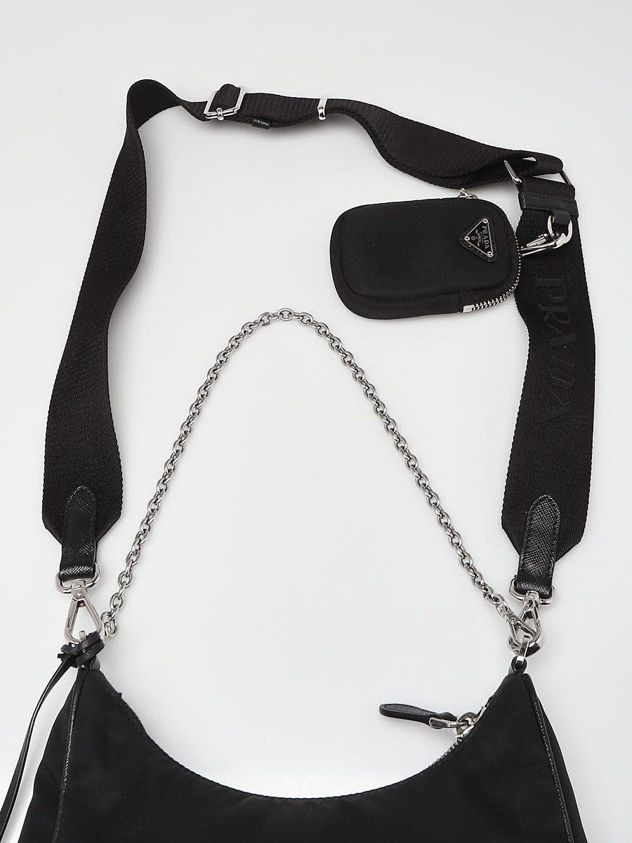 Prada Black Tessuto Nylon 2005 Re-Edition Shoulder Bag 1BH204 - Yoogi's  Closet