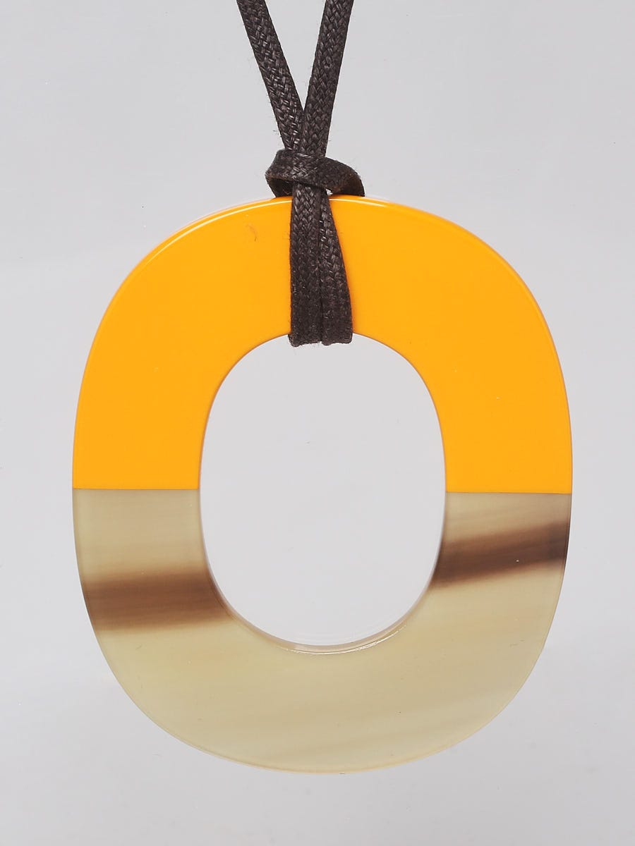 Hermes Inspired Pendant Handmade Fashion Orange Lacquer Buffalo Horn  Necklace | Art deco jewelry, Antique jewelry, Handmade jewelry