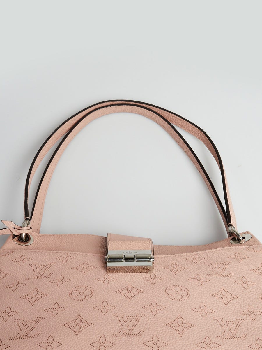 LOUIS VUITTON Louis Vuitton Sevres Handbag M41791 Monogram Mahina Galle  Beige Silver Hardware Shoulder Bag Tote