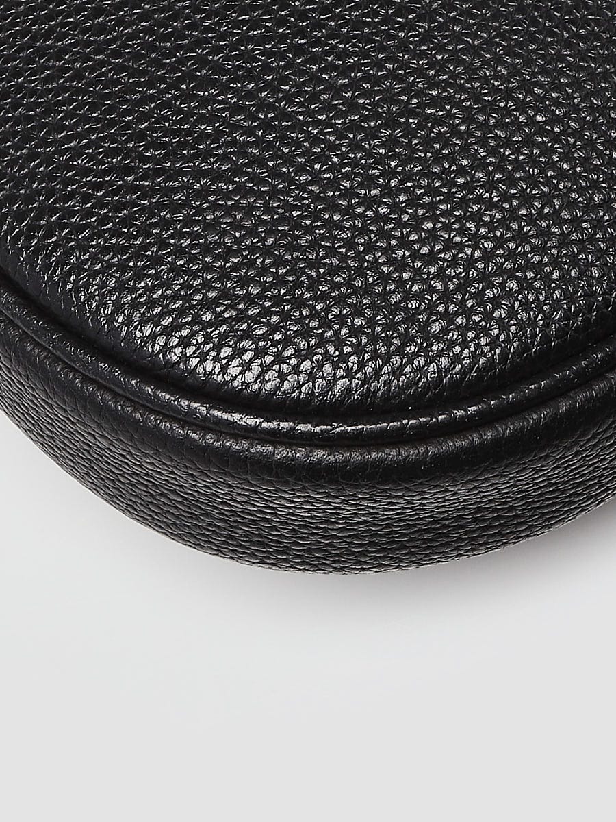 Christian Dior Black Pebbled Leather Saddle bag | Yoogi's Closet