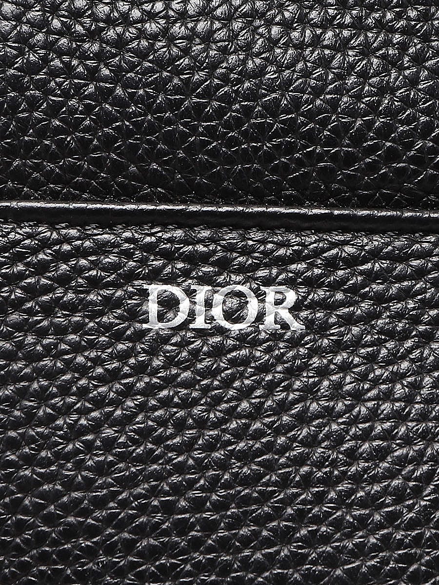 Christian Dior Black Canvas Jacquard Saddle Belt Size L - Yoogi's Closet