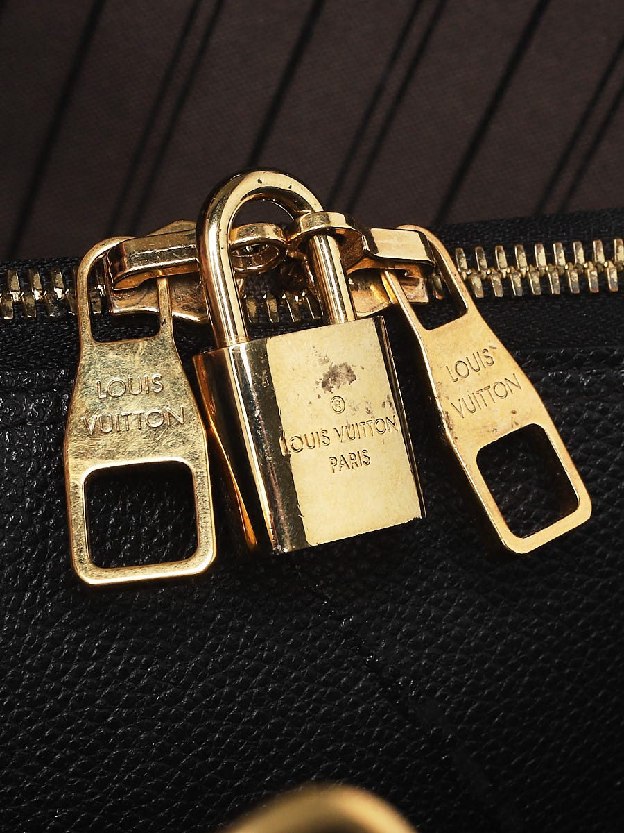 Louis Vuitton Black Monogram Empreinte Montaigne GM Bag - Yoogi's Closet