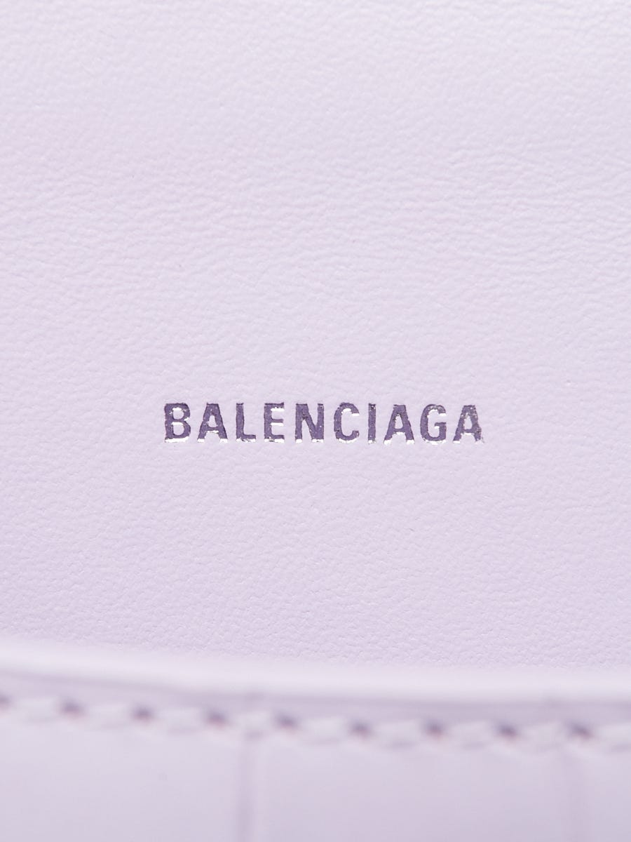 BALENCIAGA HOURGLASS BAG IN LILAC – Circular Groove