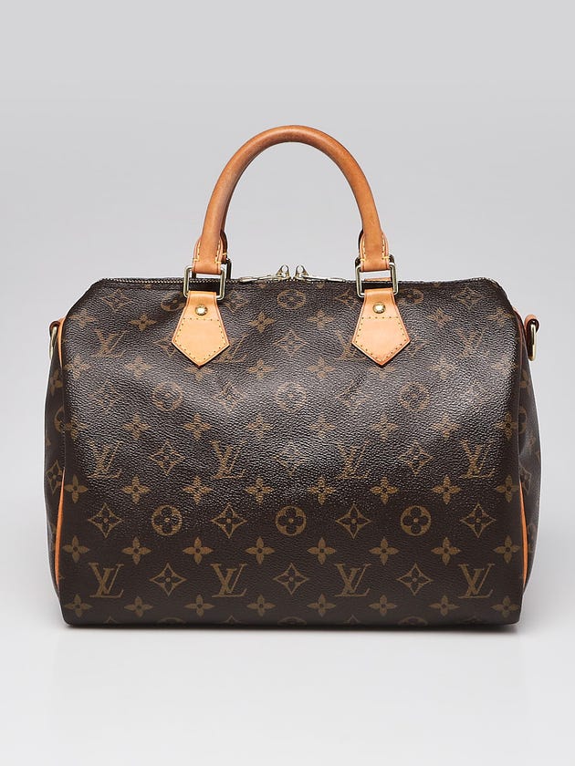 Louis Vuitton Monogram Canvas Speedy 30 Bandouliere Bag w/o Strap