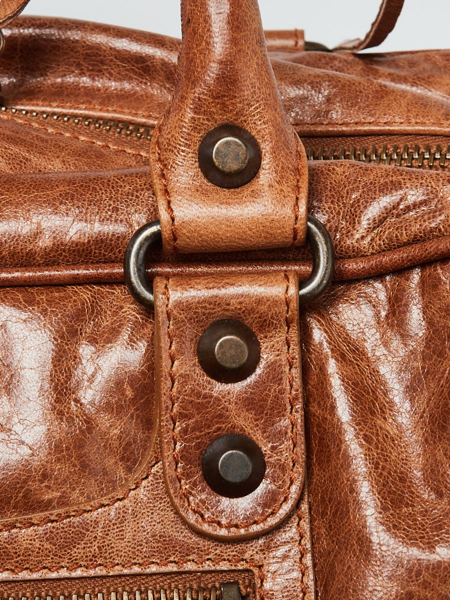 Balenciaga Cognac Chevre Leather Motorcycle Twiggy Bag | Yoogi's