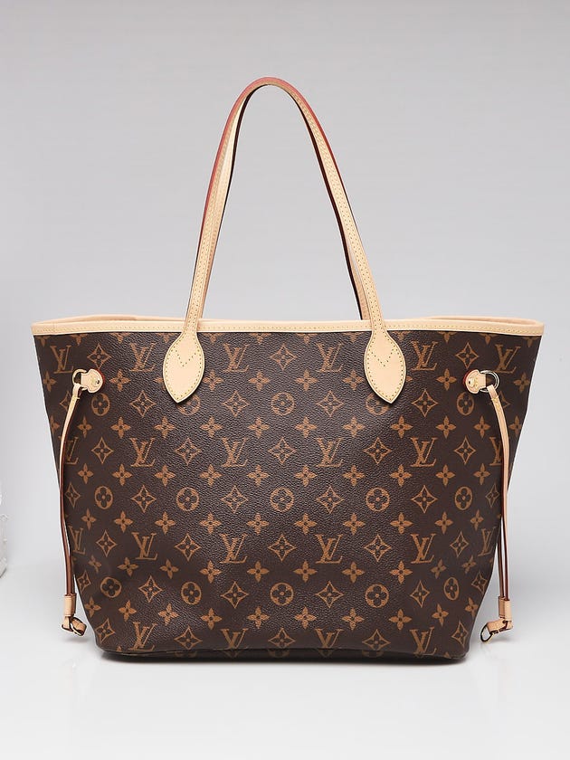 Louis Vuitton Monogram Canvas Neverfull MM NM Bag w/o Accessories Pochette