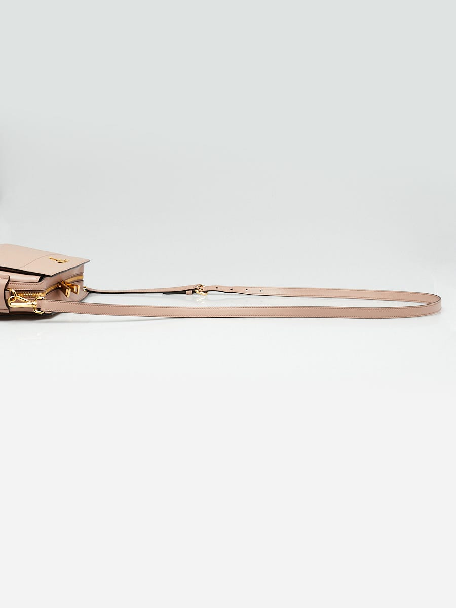 Prada Cipria Saffiano And City Calf Leather Bandoliera Bag