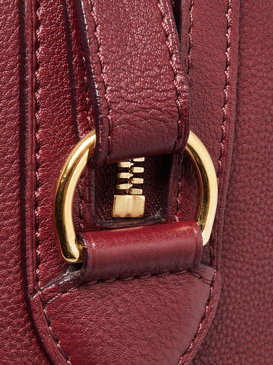 Louis Vuitton Dark Red Jasper Calf Leather Sofia Coppola SC Bag