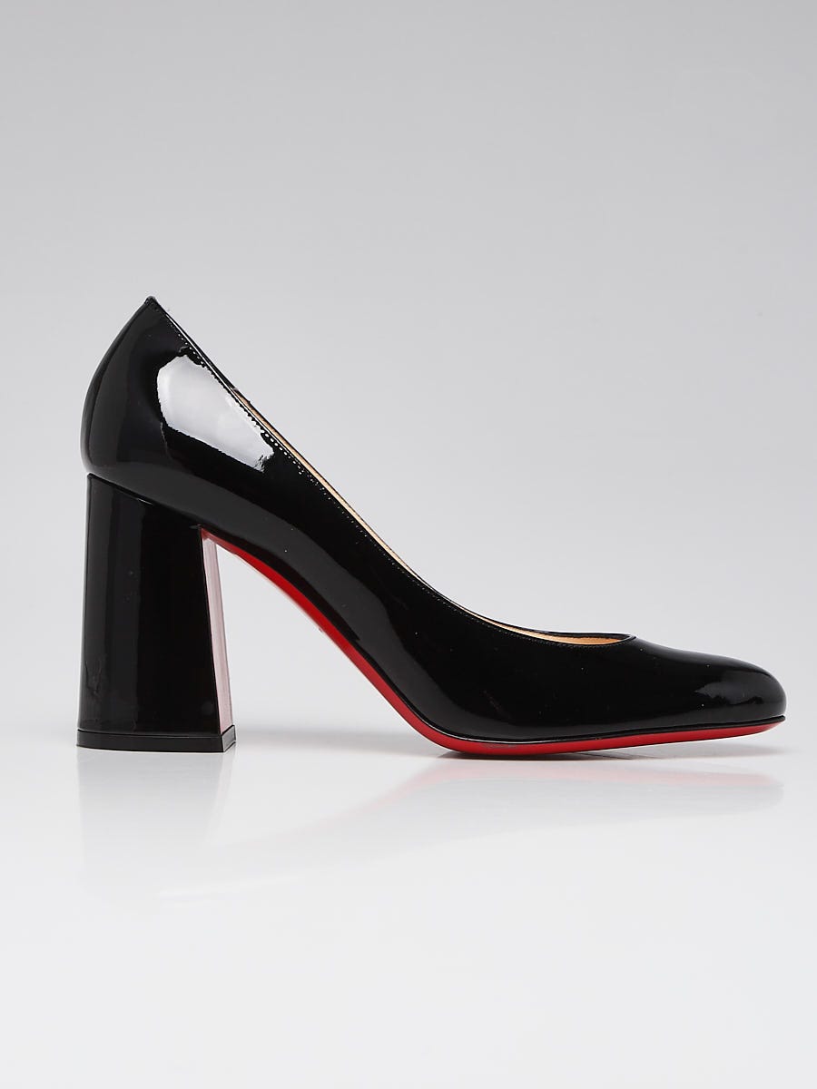Christian Louboutin Black Patent Leather Baobab 85 Pumps Christian Louboutin Black Patent Leather Baobab 85 Pumps
