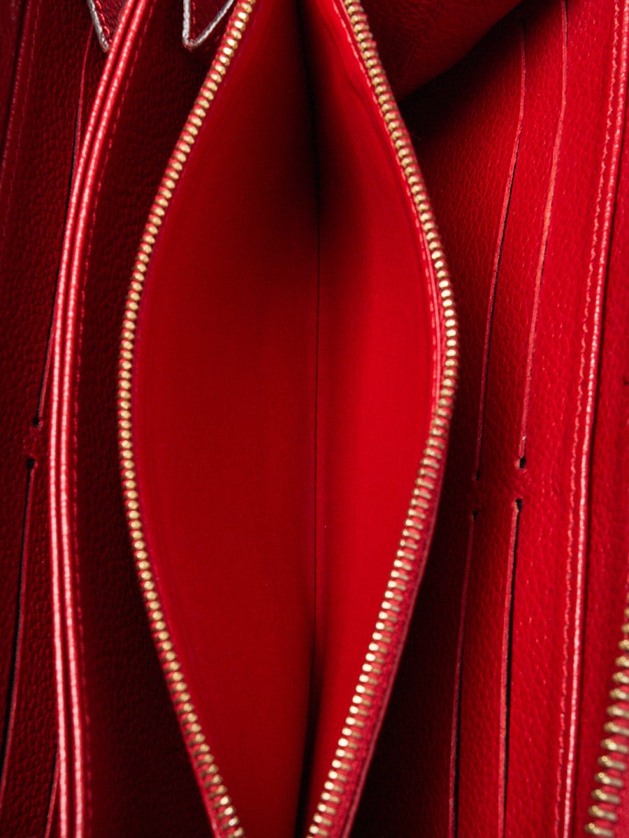 Louis Vuitton Cerise Monogram Vernis Zippy Wallet Louis Vuitton
