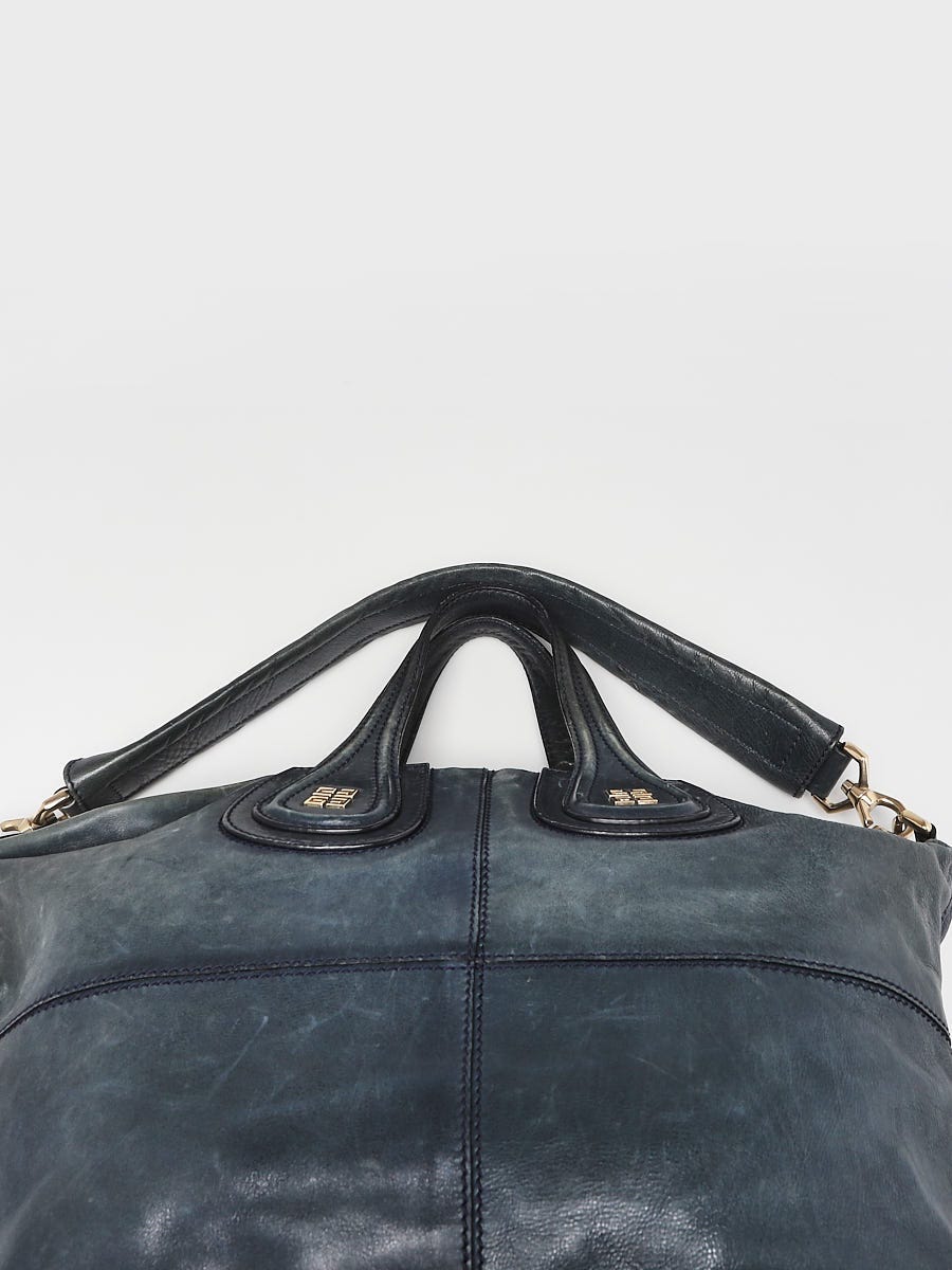 Givenchy Blue Leather Medium Nightingale Bag | Yoogi's Closet Givenchy Blue Leather Medium Nightingale Bag | Yoogi's Closet