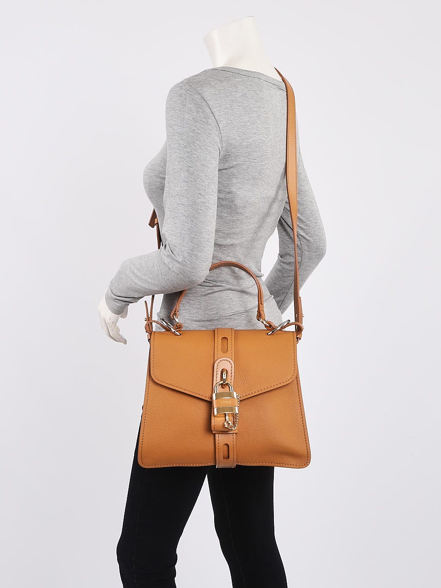 Chloe Autumnal Brown Leather Medium Aby Day Bag Yoogi s Closet