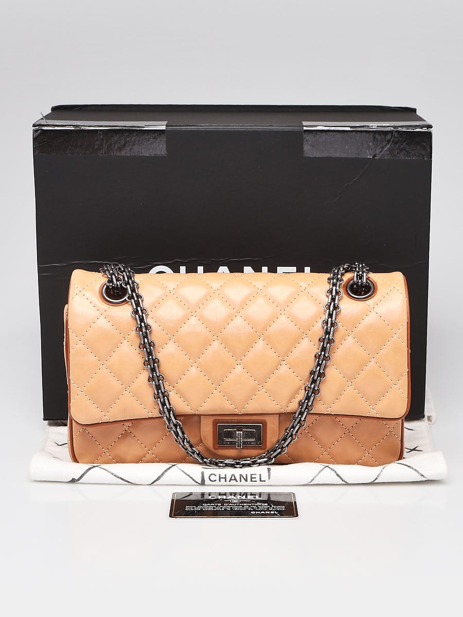 Chanel Beige Quilted Iridescent Leather Reissue 255 Classic 227 Flap Bag  at 1stDibs  chanel reissue beige chanel beige reissue chanel 255 beige