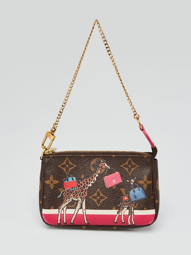 Louis Vuitton Limited Edition Monogram Canvas Illustre Mini Accessories Pochette Bag