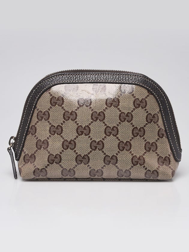 Gucci Beige/Ebony GG Crystal Coated Canvas Cosmetic Pouch