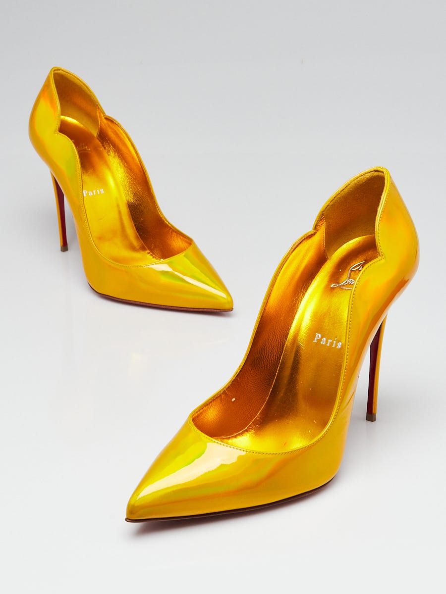 3juin 105mm leather pumps - Yellow