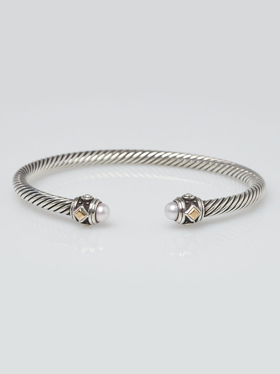 David Yurman Silver & Gold Cable Bracelet - Great Lakes Coin