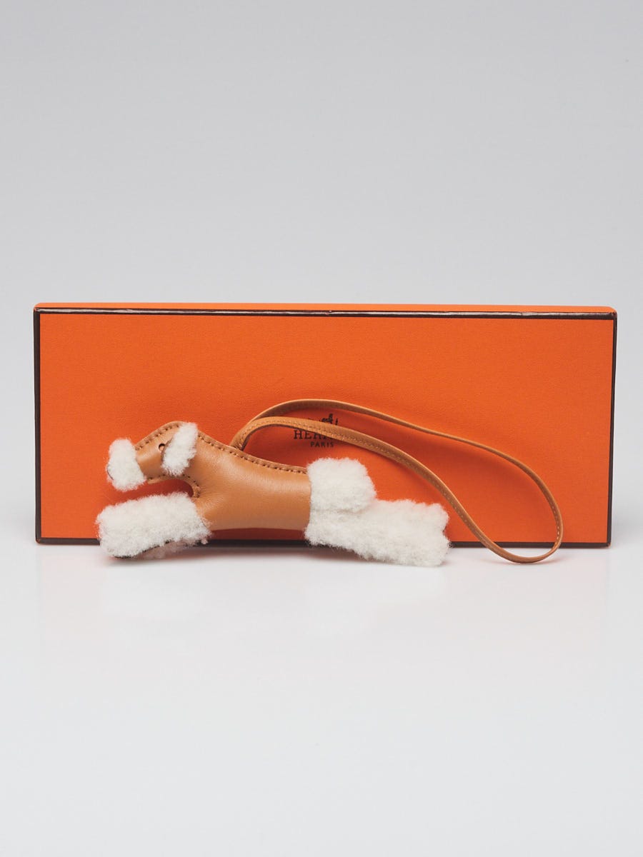 Hermès Hermès Milo Lambskin Shearling Budy Charm-Gold (Wallets and Small  Leather Goods,Bag Charms)