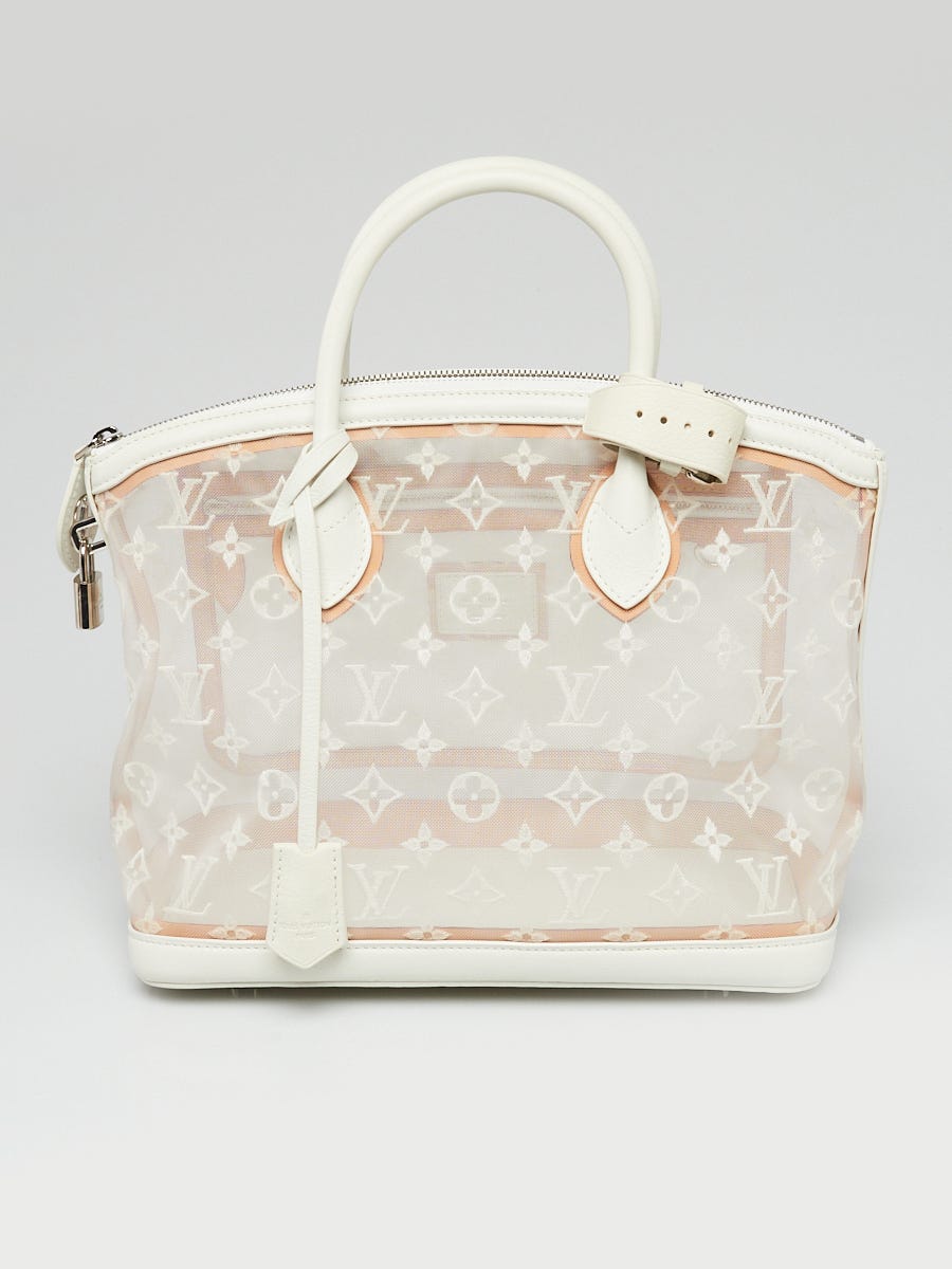 Louis Vuitton, Bags, Louis Vuitton Transparent Clear Monogram Embroidered  Nylon Mesh Lockit Rare
