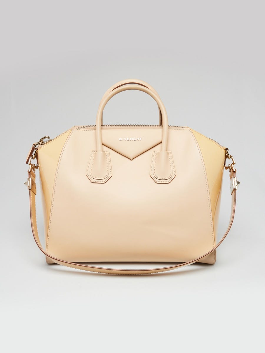 Givenchy Antigona Beige Authentic Leather Satchel Bag 