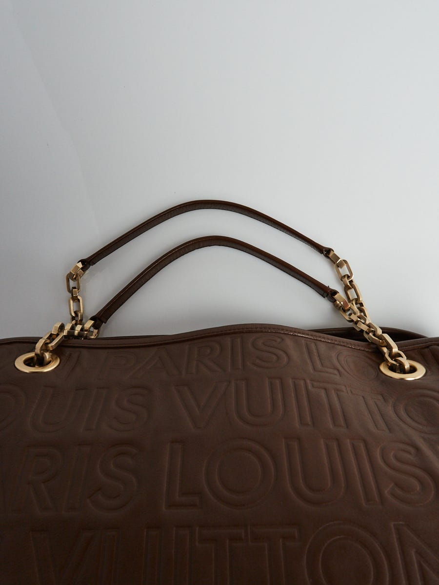 Louis Vuitton Embossed Leather Paris Souple Whisper GM Tote (SHF-19352 –  LuxeDH