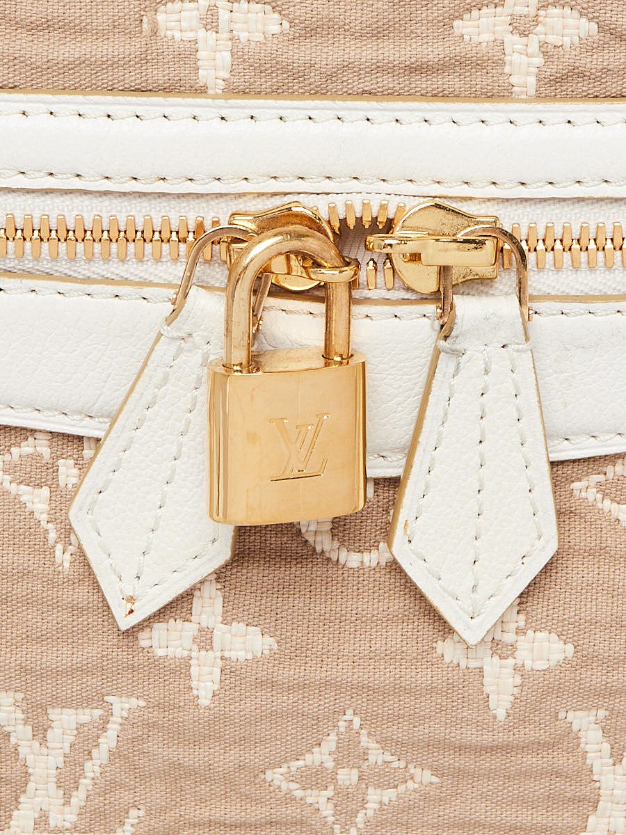 Louis Vuitton, Bags, Authentic Louis Vuitton Blanc Monogram Sabbia Mm