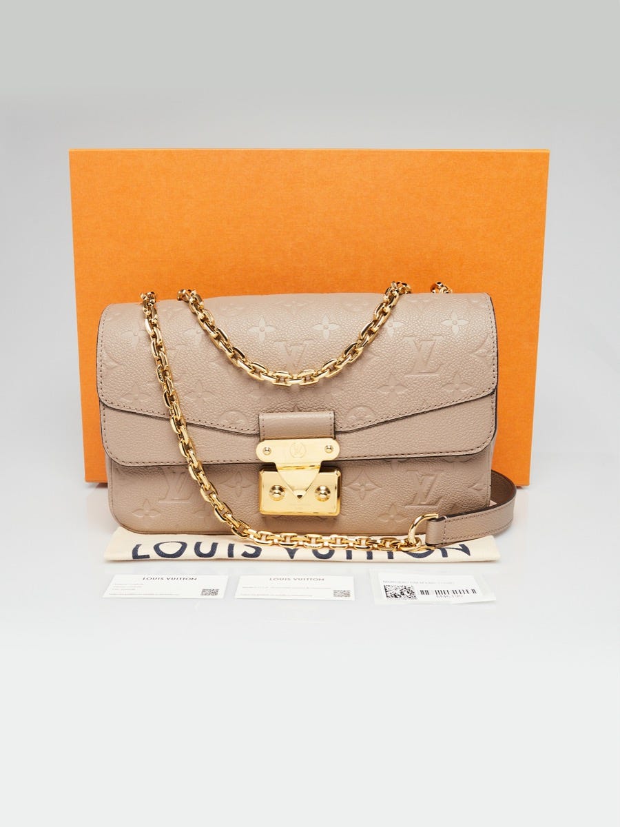 Louis Vuitton Turtledove Monogram Empreinte Leather Marceau Bag 