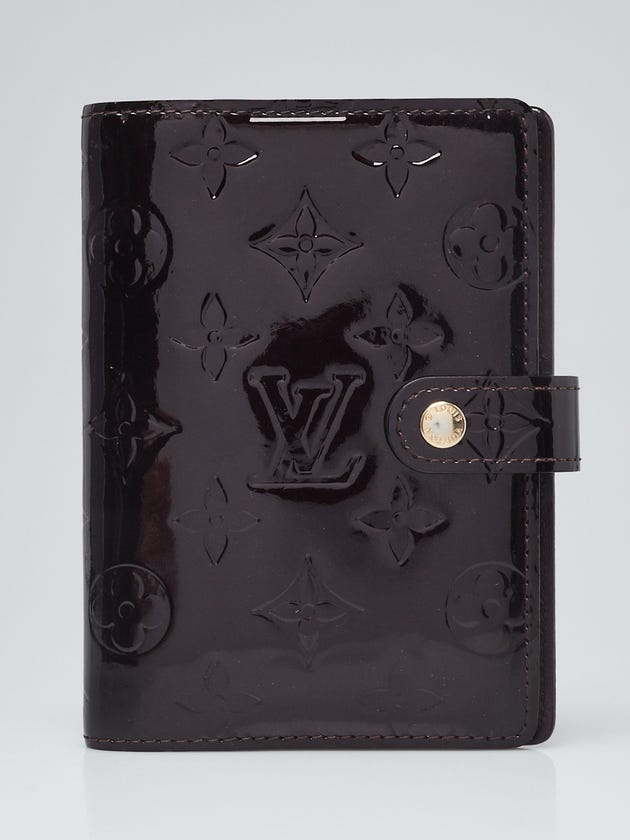 Louis Vuitton Amarante Monogram Vernis Small Ring Agenda/Notebook