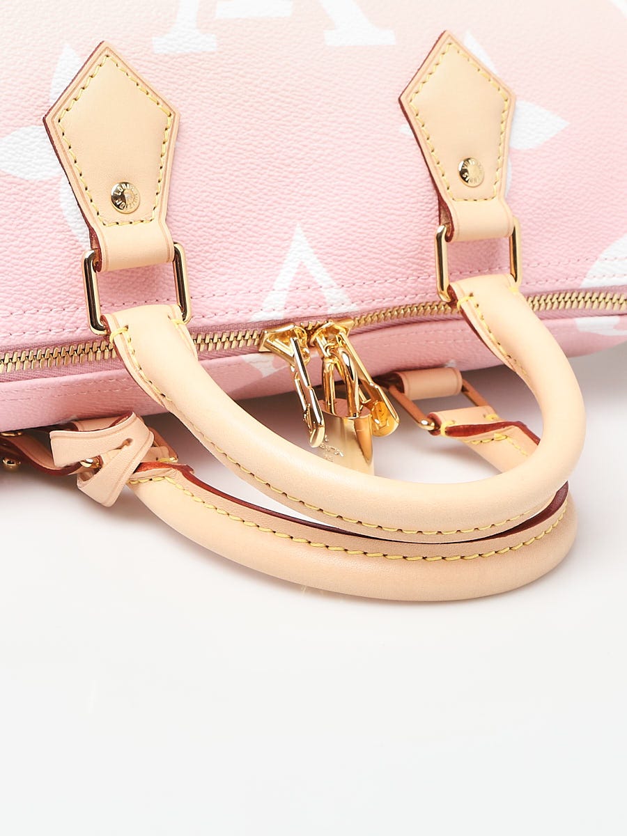 Louis Vuitton, Bags, Louis Vuitton By The Pool Speedy 25 Rose Pink Yellow  2 Charms Crossbody Conv Nwt