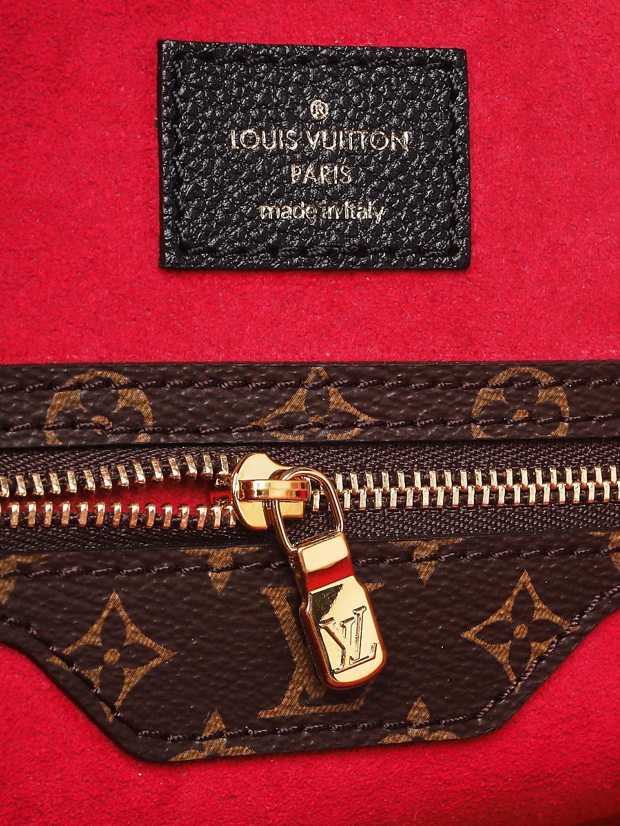 Louis Vuitton Limited Edition Black Leather Monogram Teddy Neverfull mm NM Bag
