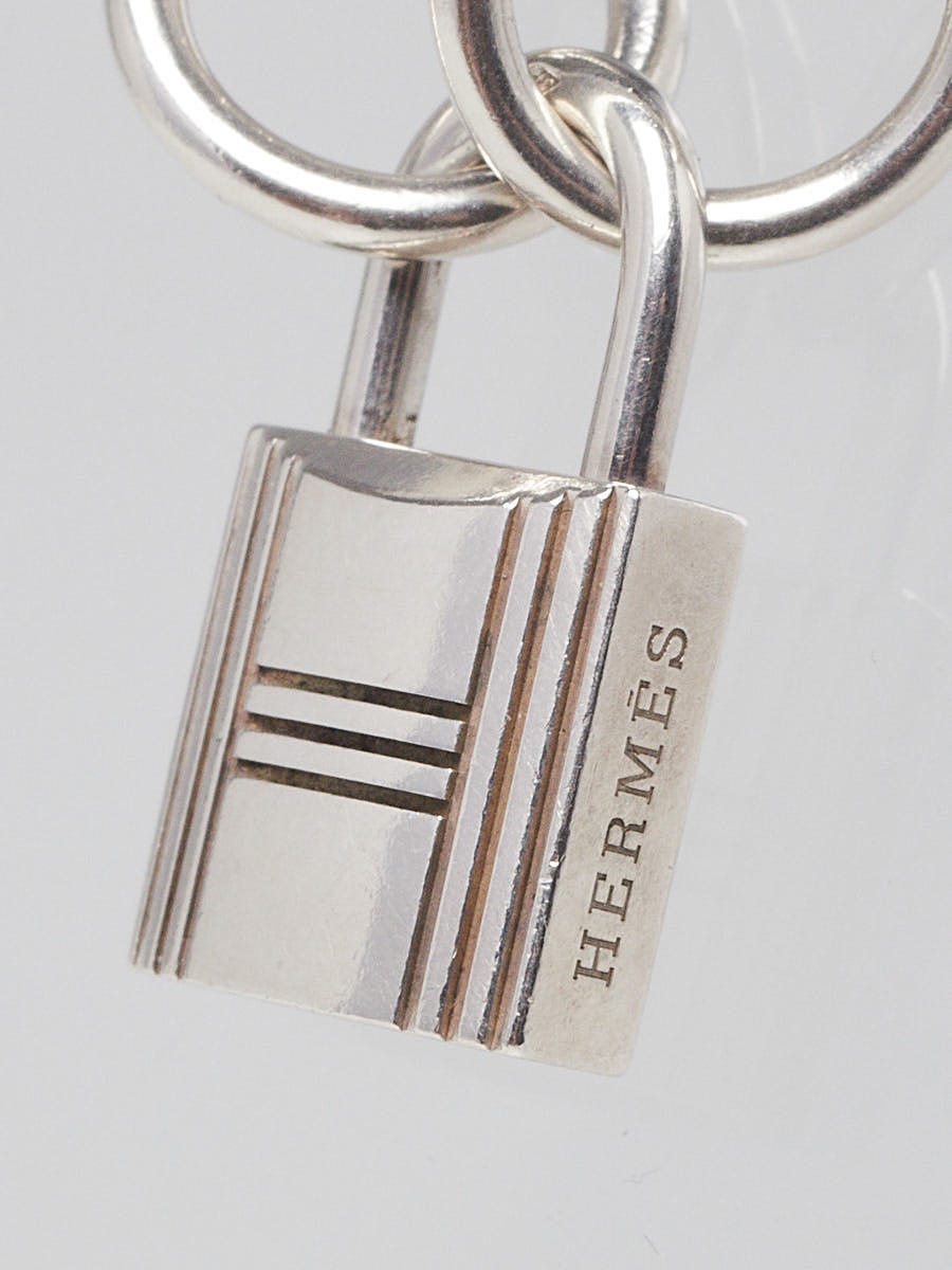 Li Kin　エルメス Hermes Sterling Silver Kelly Lock Cadenas Curb Chain
