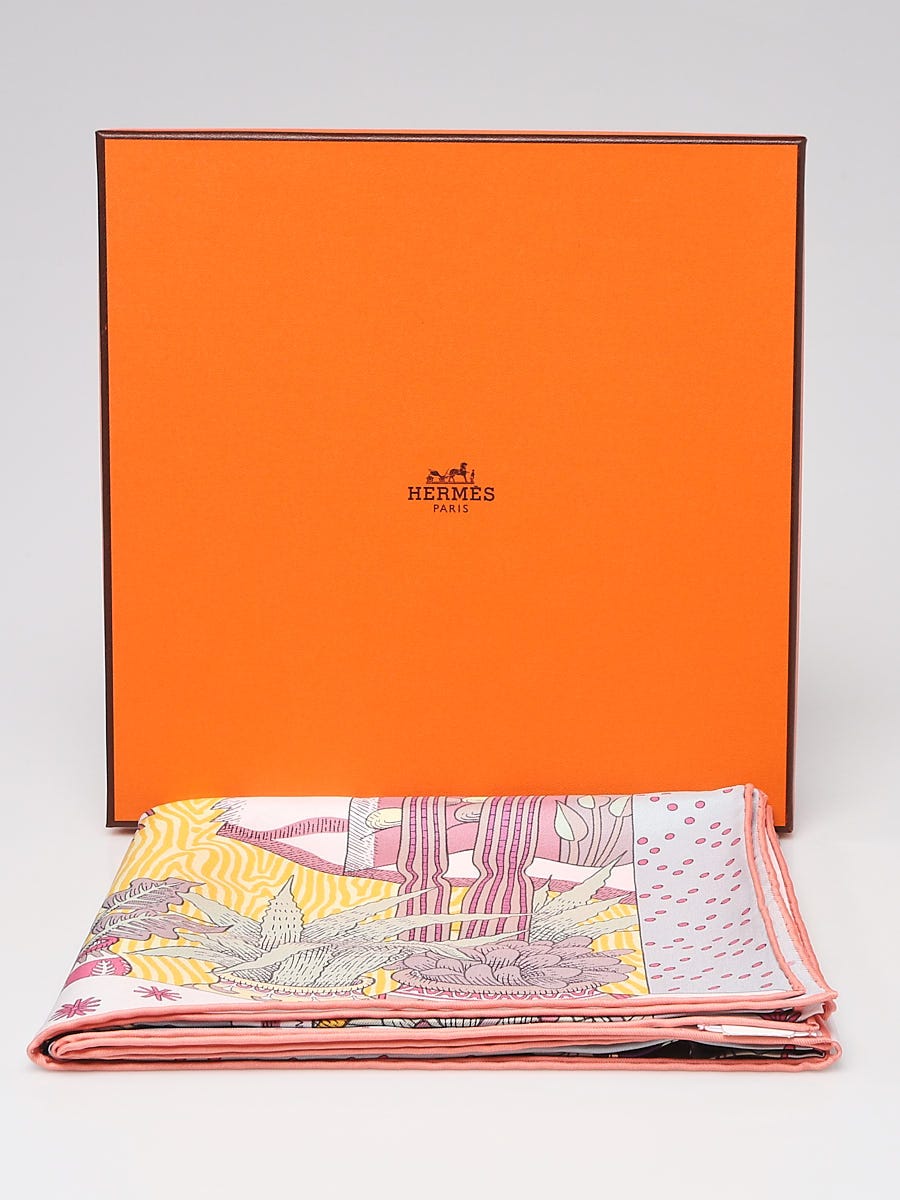 Hermes 90cm Violet/Bleu Glacie Silk Le Premier Chant Edouard