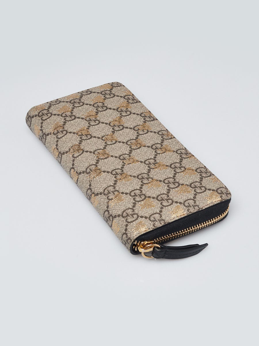 Gucci 'GG Supreme' wallet with bee, Women's Accessories