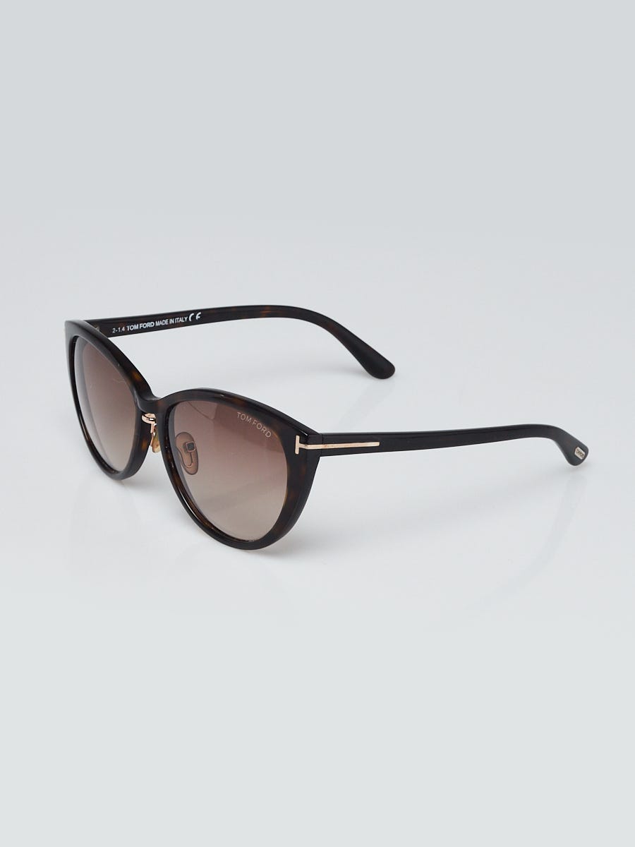 Tom Ford Black Frame Gradient Tint Gina Sunglasses TF345 Yoogi s Closet