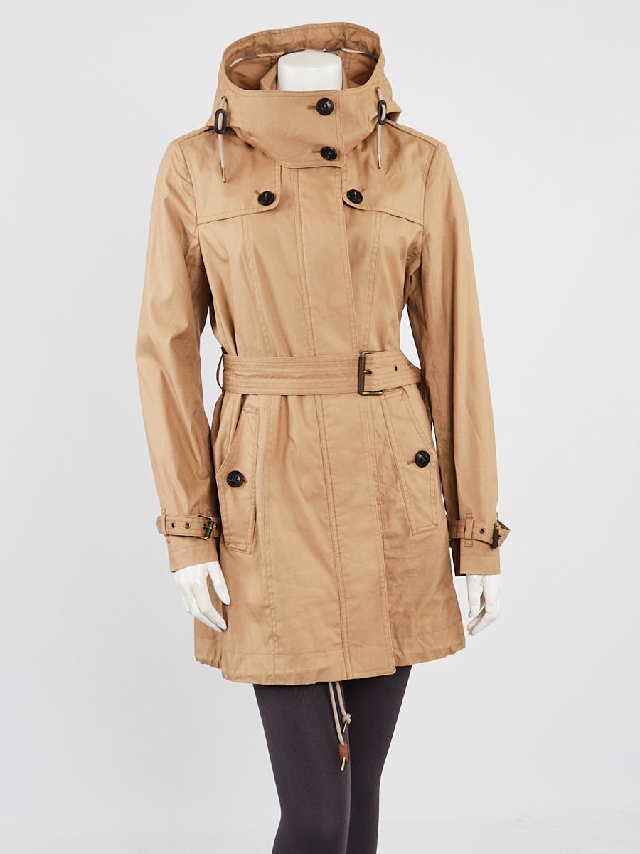 Burberry Brit Beige Cotton Trench Coat Size M