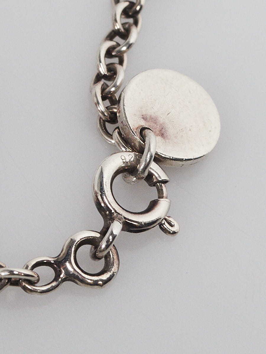 Hermes Sterling Silver And 18k Rose Gold Confettis Bracelet