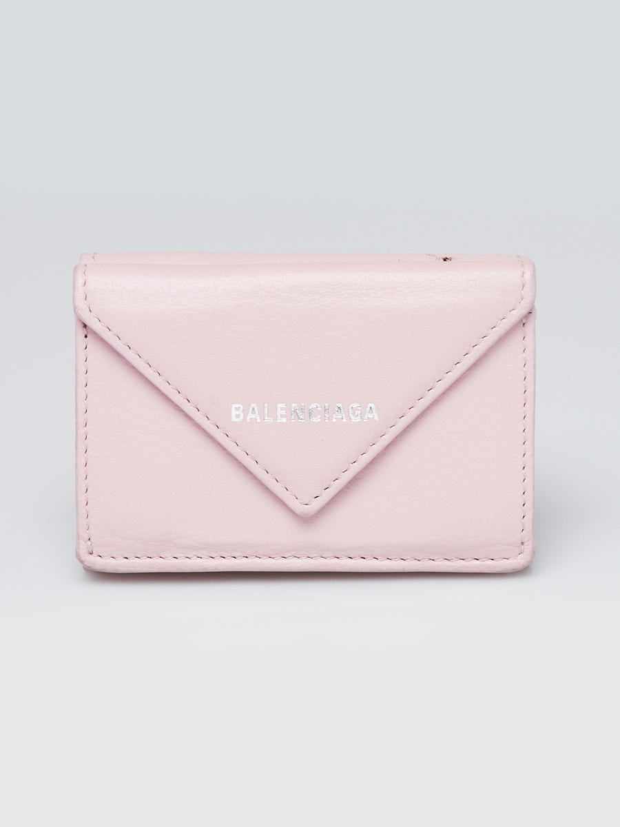 Balenciaga Light Pink Mini Wallet - Yoogi's Closet
