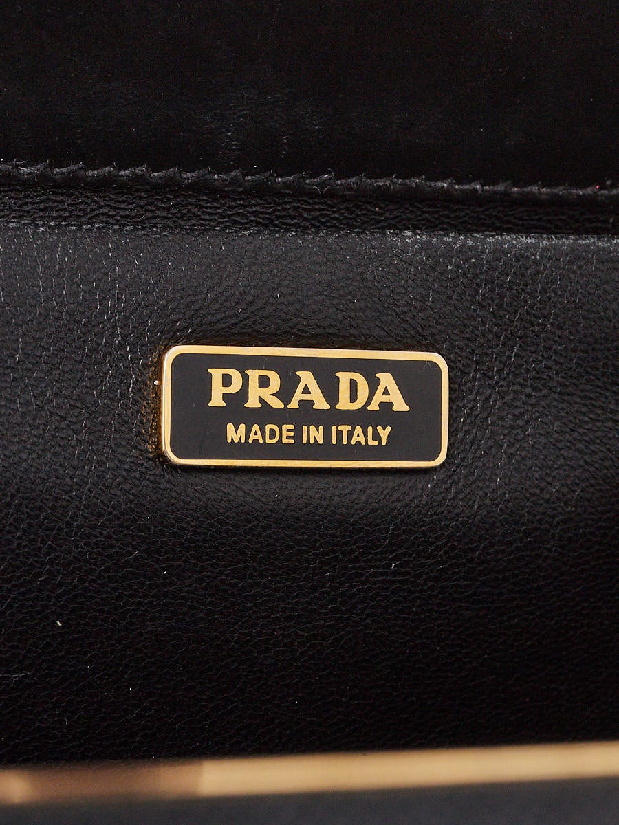 Prada Metallic Gold Saffiano Lux Leather Studded Mini Crossbody Bag Prada