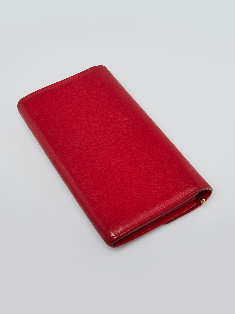 Louis Vuitton Rubis Leather Lockme Wallet