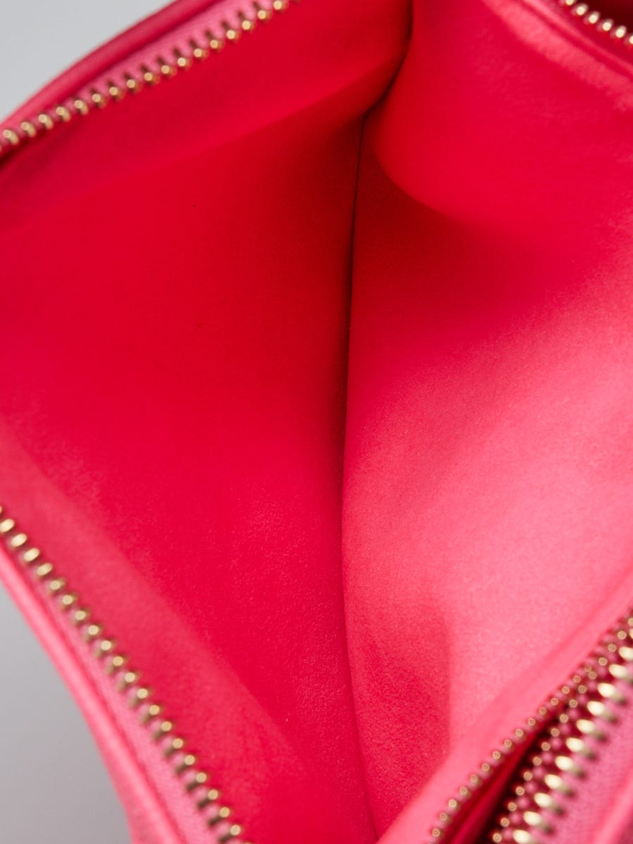 Louis Vuitton Calfskin Embossed Monogram Coussin Bb Rose Fluo