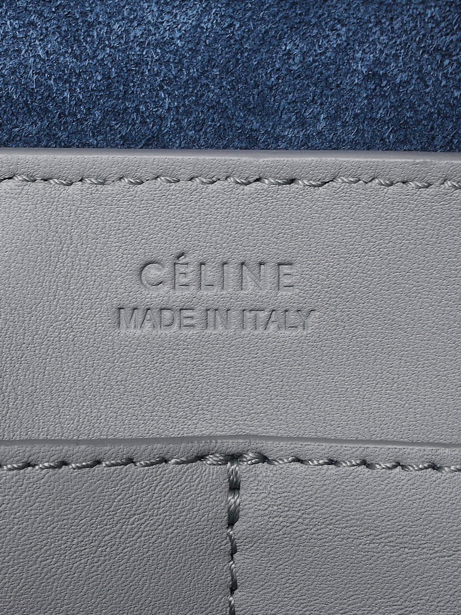 Celine Blue Smooth Leather Soft Cube Bag | Yoogi's Closet
