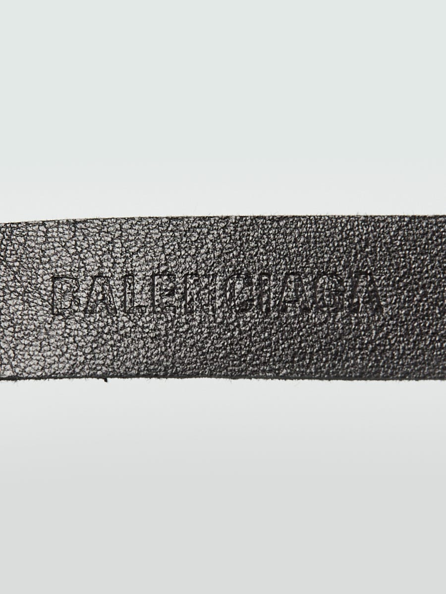 Balenciaga ノベルティ　VIP ギフト　ゲーム Balenciaga Black Leather Hotel Printed 336 Key Chain | Yoogi's Closet