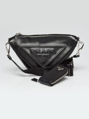Prada Pre-owned Grace Lux Messenger Bag - Black