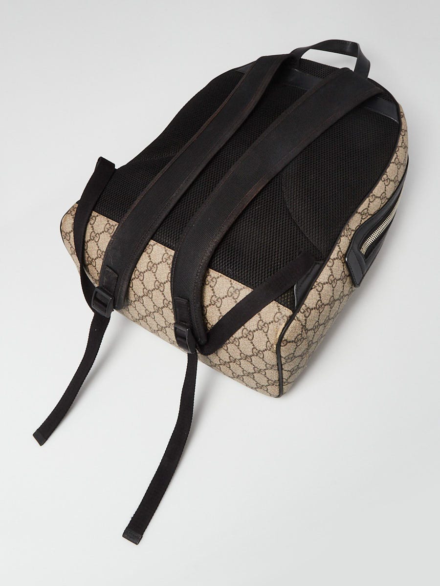 Gucci Soft Backpack GG Supreme Blue/Red Web Black/Grey for Men