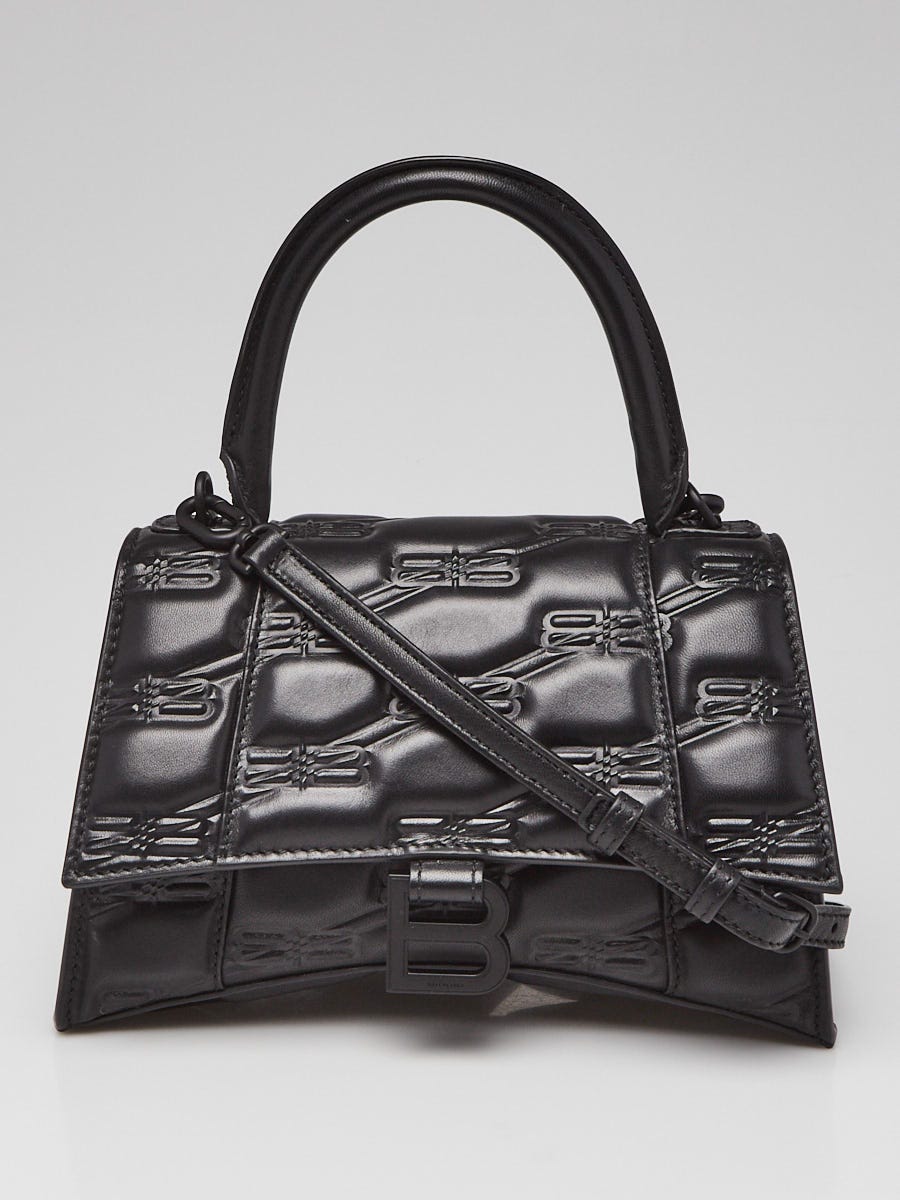 Balenciaga Everyday Croc-effect Leather Backpack in Black
