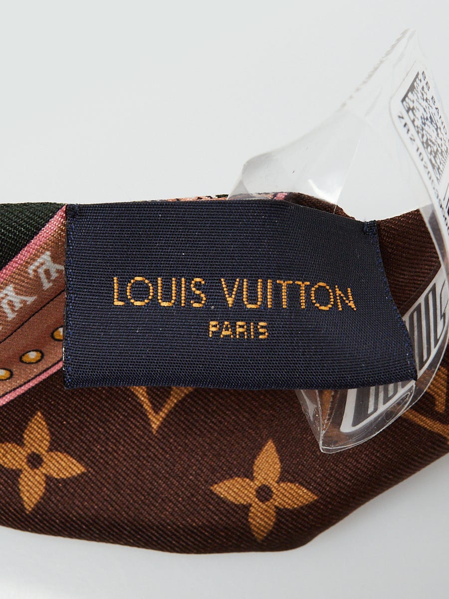 A Louis Vuitton silk monogram 'Superstition' bandeau scarf. - Bukowskis